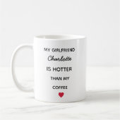 Modern Personalized Girlfriend Coffee Mug コーヒーマグカップ (左)