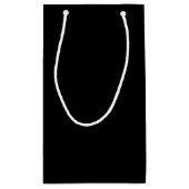 Modern Personalized Groomsmen Monogram and Name スモールペーパーバッグ (裏面)