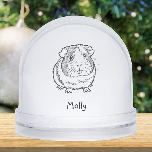 Modern Personalized Guinea Pig Christmas