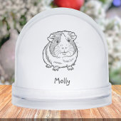 Modern Personalized Guinea Pig Christmas