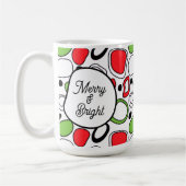 Modern Personalized Holiday Coffee Mug  コーヒーマグカップ (左)