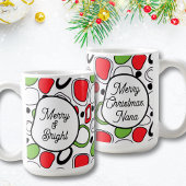 Modern Personalized Holiday Coffee Mug  コーヒーマグカップ