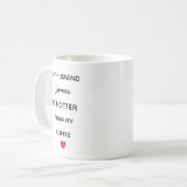 Modern Personalized Husband Coffee Mug コーヒーマグカップ (正面左)