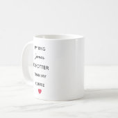 Modern Personalized King Coffee Mug コーヒーマグカップ (正面左)