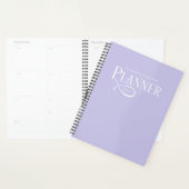 Modern Personalized Lavender Purple プランナー手帳 (ディスプレー)