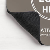 Modern Personalized Logo Business Corporate マウスパッド (コーナー)