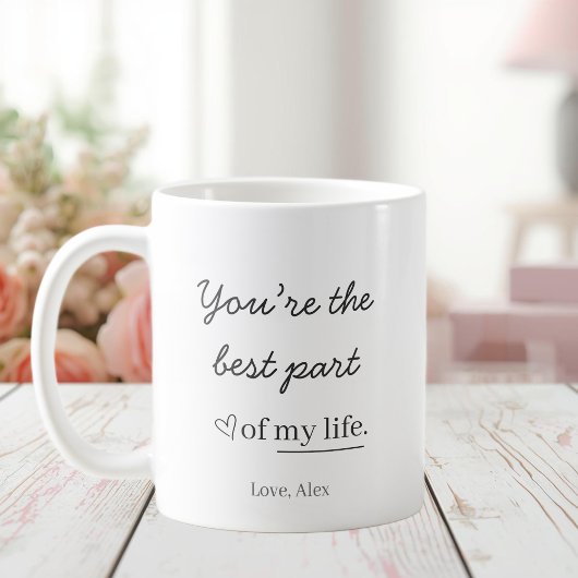 Modern Personalized Love Mug コーヒーマグカップ