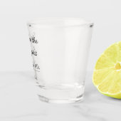 Modern Personalized Love Quote Shot Glass ショットグラス (右)