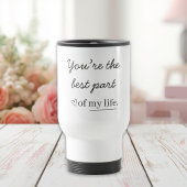 Modern Personalized Love Quote Travel Mug トラベルマグ