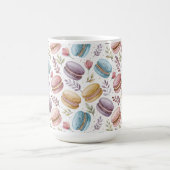 Modern Personalized Macaron Desserts コーヒーマグカップ (中央)