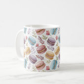 Modern Personalized Macaron Desserts コーヒーマグカップ (正面左)