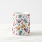 Modern Personalized Macaron Desserts コーヒーマグカップ (中央)