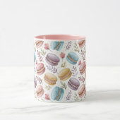 Modern Personalized Macaron Desserts マグカップ (中央)