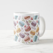 Modern Personalized Macaroon Desserts ジャンボコーヒーマグカップ (正面右)
