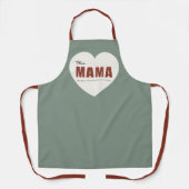 Modern Personalized Mama Heart Apron エプロン (正面)