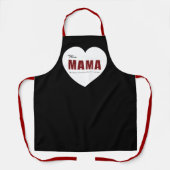 Modern Personalized Mama Heart Apron エプロン (正面)