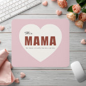 Modern Personalized Mama Heart Mouse Pad マウスパッド