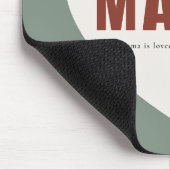 Modern Personalized Mama Heart Mouse Pad マウスパッド (コーナー)