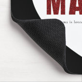 Modern Personalized Mama Heart Mouse Pad マウスパッド (コーナー)
