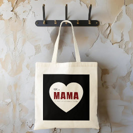 Modern Personalized Mama Heart Tote Bag トートバッグ