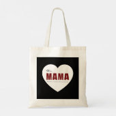 Modern Personalized Mama Heart Tote Bag トートバッグ (裏面)