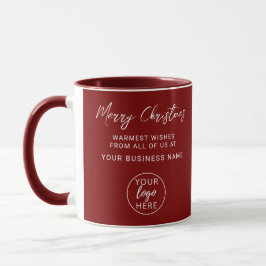 Modern Personalized Merry Christmas Business Logo マグカップ