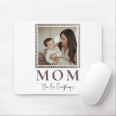 Modern Personalized Mom Photo Mouse Pad Gift マウスパッド (マウス)