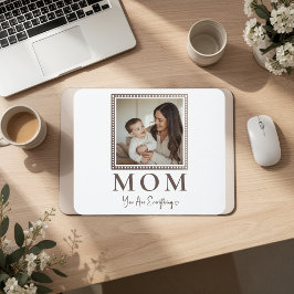 Modern Personalized Mom Photo Mouse Pad Gift マウスパッド