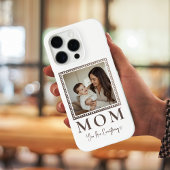 Modern Personalized Mom Photo Phone Case Case-Mate iPhoneケース