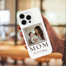 Modern Personalized Mom Photo Phone Case iPhone 16 Proケース
