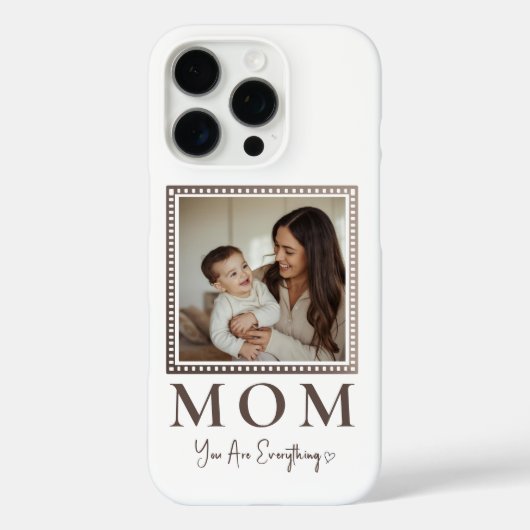 Modern Personalized Mom Photo Phone Case Case-Mate iPhoneケース (裏面)