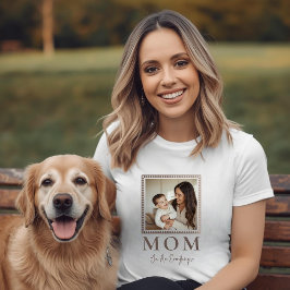 Modern Personalized Mom Photo T-Shirt Gift Tシャツ