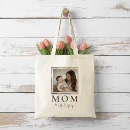 Modern Personalized Mom Photo Tote Bag Gift トートバッグ