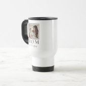 Modern Personalized Mom Photo Travel Mug トラベルマグ (正面左)