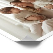 Modern Personalized Mom Superhero Photo Collage ポスター (角)