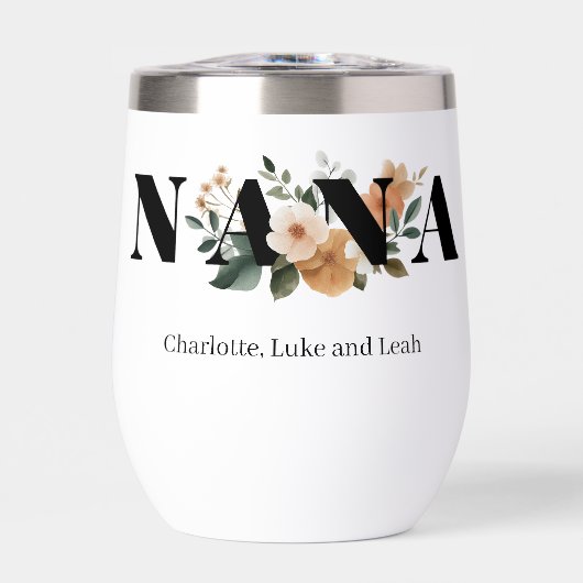 Modern Personalized Nana Floral Gift (正面)