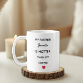 Modern Personalized Partner Coffee Mug コーヒーマグカップ