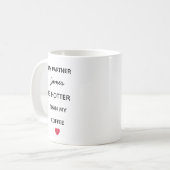 Modern Personalized Partner Coffee Mug コーヒーマグカップ (正面左)