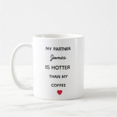 Modern Personalized Partner Coffee Mug コーヒーマグカップ (左)