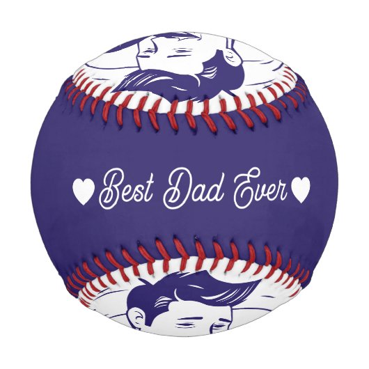 Modern Personalized Photo And Text on 野球ボール (裏面)