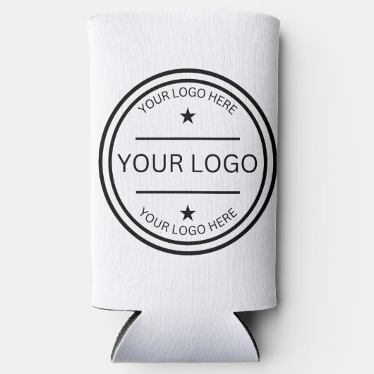 Modern Personalized Photo Logo wedding favor Gift スリム缶クーラー (正面)