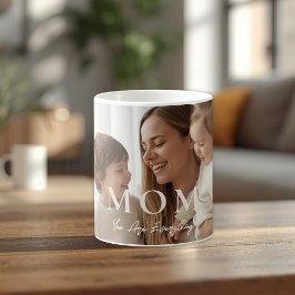 Modern Personalized Photo MOM Coffee Mug コーヒーマグカップ