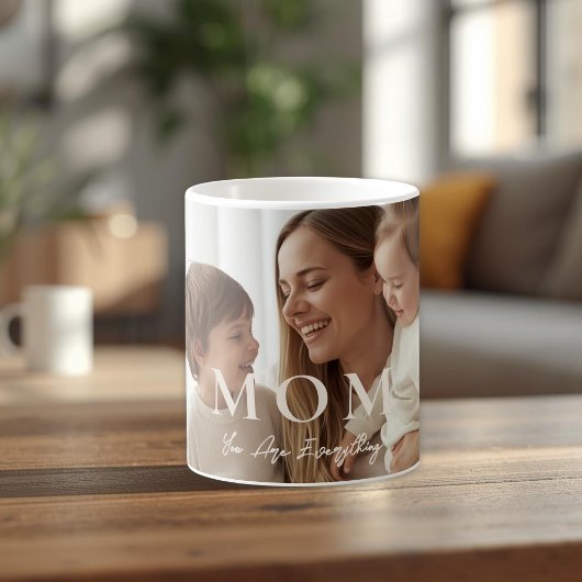 Modern Personalized Photo MOM Coffee Mug コーヒーマグカップ