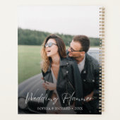 Modern Personalized Photo Wedding  プランナー手帳 (裏面)