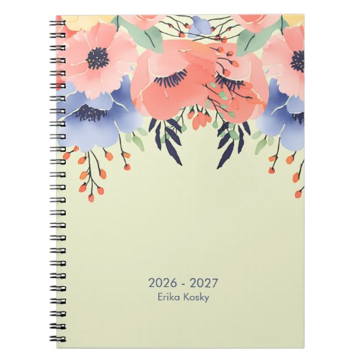 Modern Personalized Professional Aesthetic ノートブック (正面)