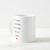 Modern Personalized Queen Coffee Mug コーヒーマグカップ (正面左)