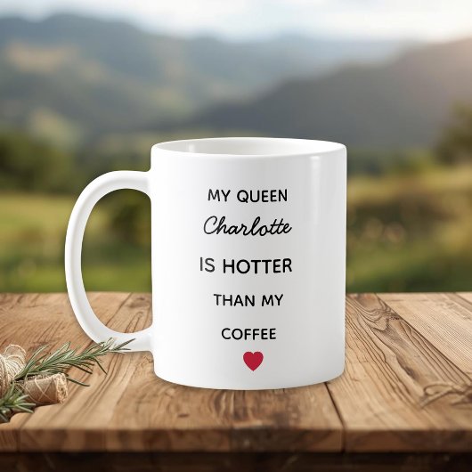 Modern Personalized Queen Coffee Mug コーヒーマグカップ