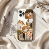 Modern Personalized Six Photo Collage  iPhoneケース