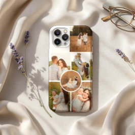 Modern Personalized Six Photo Collage  iPhone 16 Pro Maxケース
