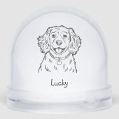Modern Personalized Spaniel Dog Christmas (裏面)
